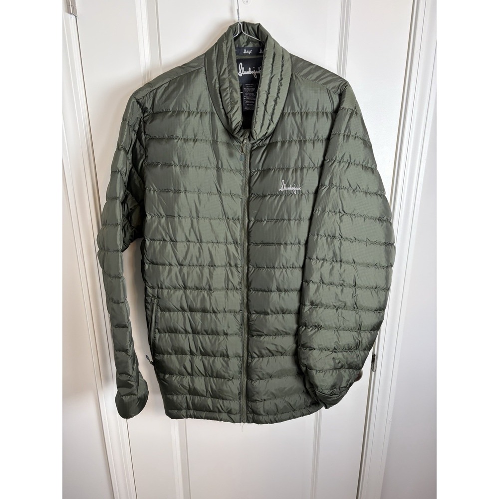 Slumberjack mens long sleeve zip up green puffer jacket size 2X-Large